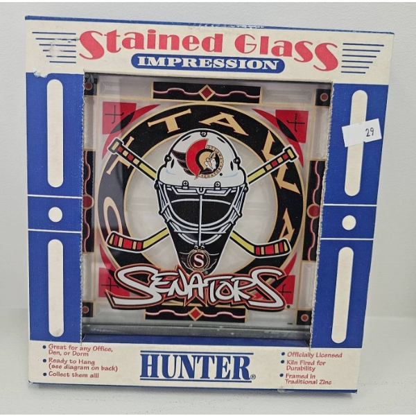 Stained Glass Impression Panel Featuring Hunter Artwork