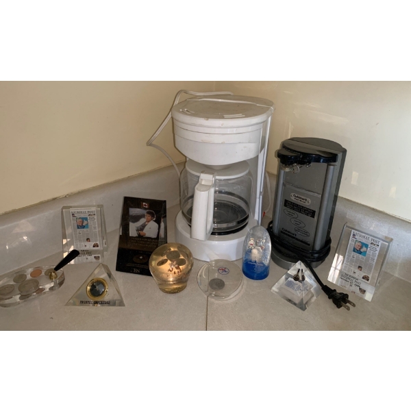 Misc. Household Items - Coffee Pot Electric Can Opener & More