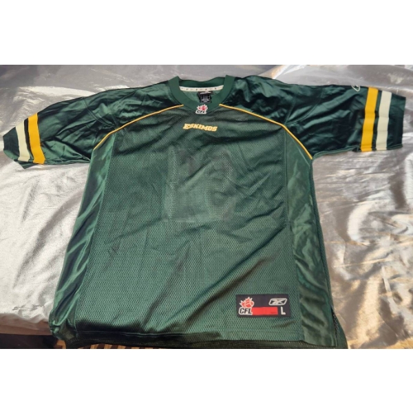 Reebok CFL Jackie Parker Jersey in Green, Size L/GG