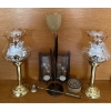 Image 1 : Vintage Tulip Lamps Decorative Music Box Brass Flame Snubber & More 16T