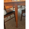 Image 3 : Stunning Mid Century 10 Piece Teak Dining Set - 3 Extenders 6 Chairs 