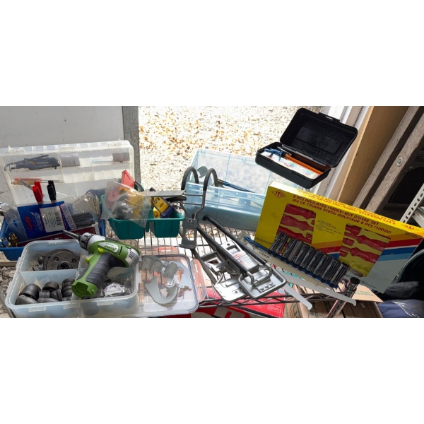 Shop Essentials - Assorted Tools Hardware Parts & Organizational Components
