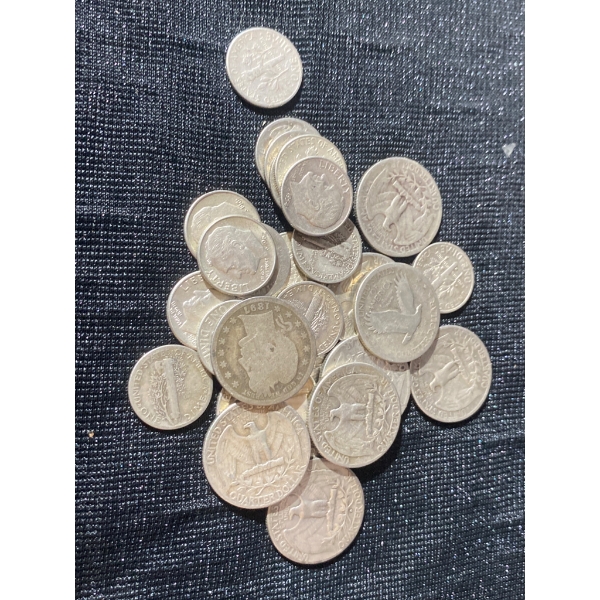 U.S. Silver Coins Including Quarters and Dimes