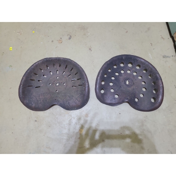 Two Vintage Seats From An Old Tractor 22"wide