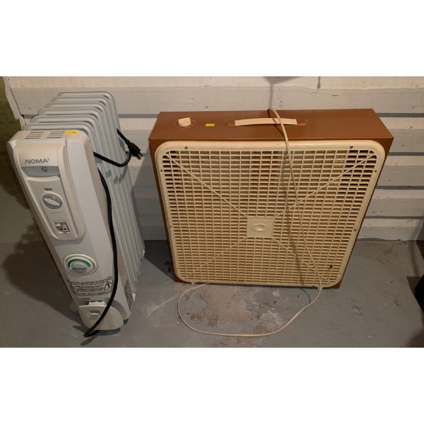'Noma' Heater (14W, 6D, 25T), and Torcan Fan (22W, 7D, 23T) 