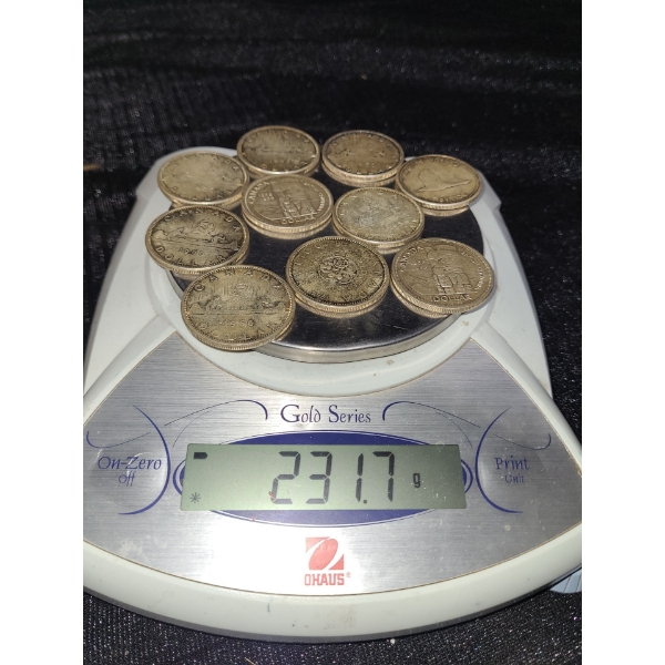 Canadian Silver Coins 231.6 Grams