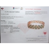 Image 3 : Silver Emerald gemstone Bracelet 19.1 ct Certified  Value ($13,502 Appraisal)