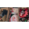 Image 1 : 3 Boxes of Decorations: Gold "Trees"- Tallest: 24 T, Ornaments, Garland, Lights and Other Decor 