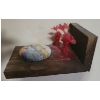 Image 7 : Floating Cube Shelves w/ Assorted Easy Reads Candle Collection Grill Mask & More
