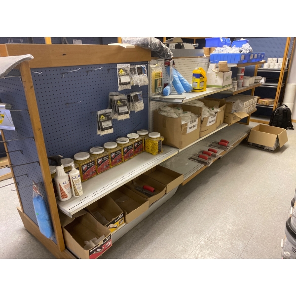 Large Assortment of Tile Spacers, Nails, Fasteners, and Tile Tools