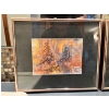 Image 3 :  two pieces of art titled "Primaries and Gold I" created by Marianne Vandubley. Professionally frame
