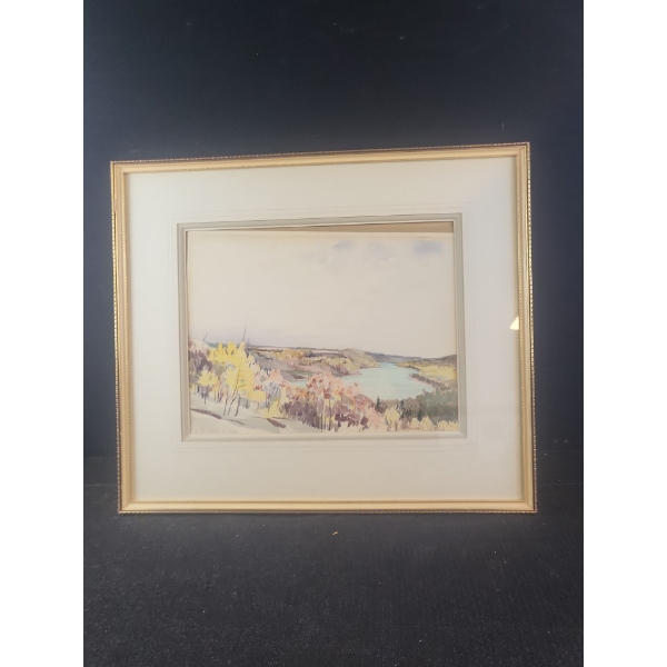  River Landscape Painting (13.5" x 17.5"  Inches Before Frame)