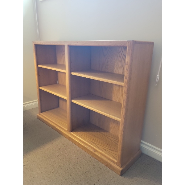 Solid Oak Book Shelf / Display Console 36x17x31