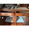 Image 8 : Gorgeous Hand Carved Art Nouveau Antique Wooden Sideboard, Contents NOT Included - 48W, 19D, 76T 