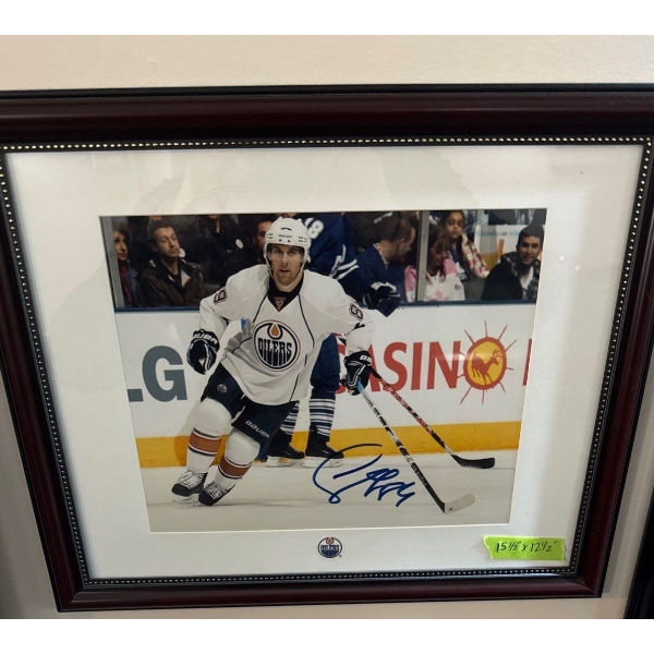 Andrew Cogliano Signed Framed Autograph- Edmonton Oilers NHL Hockey