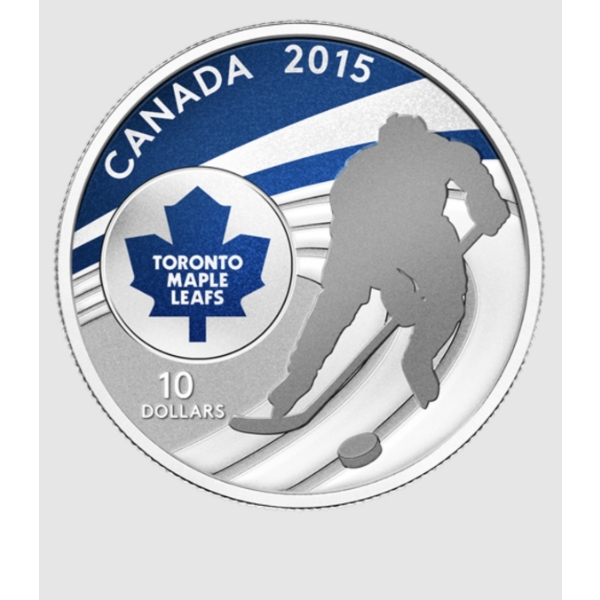 2015 $10 Toronto Maple Leafs - Pure Silver Coin
