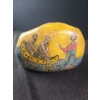 Image 1 : Hand- Painted Stone: Jesus and Fishermen 9 X 6