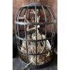 Image 3 : Palmistry Hand Sculpture Caged Bird Skeleton & Cockatiel Figurine 