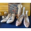 Image 1 : Woman's Seal Skin & Snake Skin Shoes Size 9 ++Home Decor Bundle