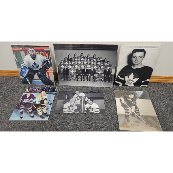 Toronto Maple Leafs Hockey Photographs and Prints with Autographs