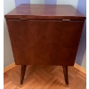 Image 2 : Antique Mini Sewing Cupboard w/ Drawer & Cupboard  Made of Wood  18w x 14d x 25 tall