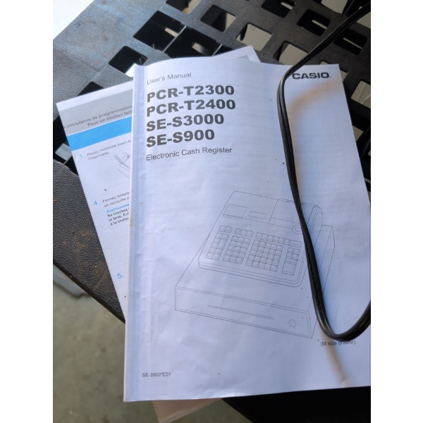 CASIO Commercial Cash Register w/ Attached Cash Drawer 