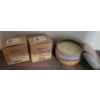 Image 5 : Floating Cube Shelves w/ Assorted Easy Reads Candle Collection Grill Mask & More