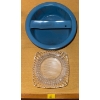 Image 4 : Decorative Collectables w/ Teak 2 Tiered End Table 25x14x24