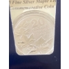 Image 2 : 2011 Canadian $20 Fine Silver Commemorative Maple Leaf Coin in Original Packaging
