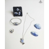 Image 3 :  Collection Of Vintage Dutch Delft Porcelain Costume Jewelry , 