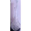 Image 5 : Cut Crystal Decanters, Candle Holders, and Brass Planter Set with Faux Greens