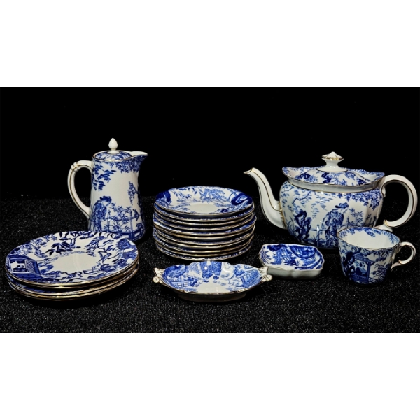 Royal Crown Derby "Blue Mikado" Bone China Set