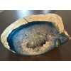 Image 1 : 6" Blue Agate Stone, Sliced