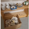 Asst Designs of Teacups/Saucers, Plates, & Glassware