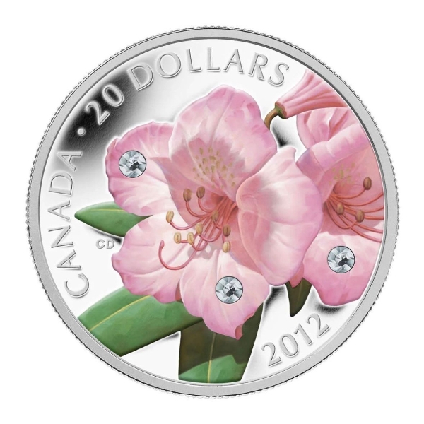 2012 $20 Rhododendron - Pure Silver Coin
SKU: 117486