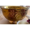 Image 3 : Large Brass Decorative Bowl 6x10 w/ Flameless Candle Trio Faux Foliage & More 