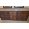 Image 2 :  9 Drawer Dresser 72 W, 18 D, 30 T w/ Double Mirrors 23 X 45 Each 