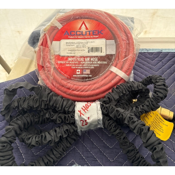 ACCUTEK 25FT Industrial Air Hose w/ 25FT XHose 