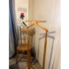Image 1 :  antique chair with vintage suit rack and four stage corner
shelf