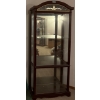 Mahogany Curio Cabinet / Display Hutch 71T w/ Adjustable Glass Shelving #3