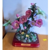 Image 2 : Decorative Corner Table 30T w/ Roberto Renaldo Faux Floral Piece