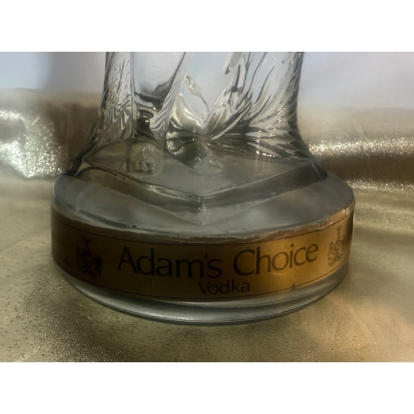 Adamâ€™s Choice Vodka Bottle with Sculpted Glass Female Form Design