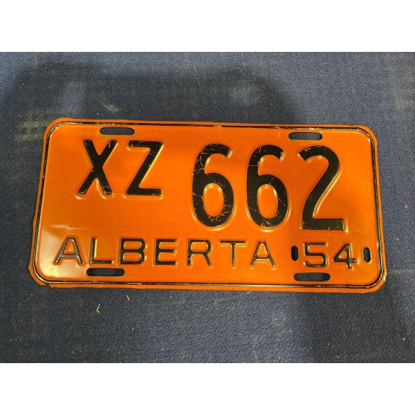 1954 License Plate