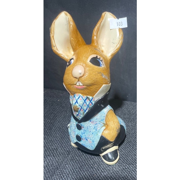 Pendelfin's Uncle Soames Bunny Figurine  (Some Damage ++ Two Chipped Pendelfin Pieces) 