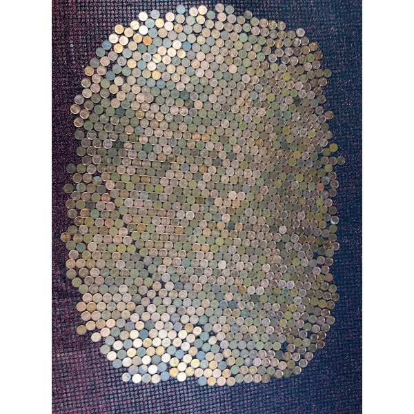 Bulk Lot of Assorted Canadian One Cent Coins and Circulated American and Canadian Currency