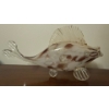 Image 2 : Special Hand Blown Fish Glass Statue w/ Seashells  3"tall