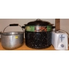 Image 2 : Camper's Collection - Antique Coleman Lantern w/ Mid Size Cooler Camp Dishes & More 