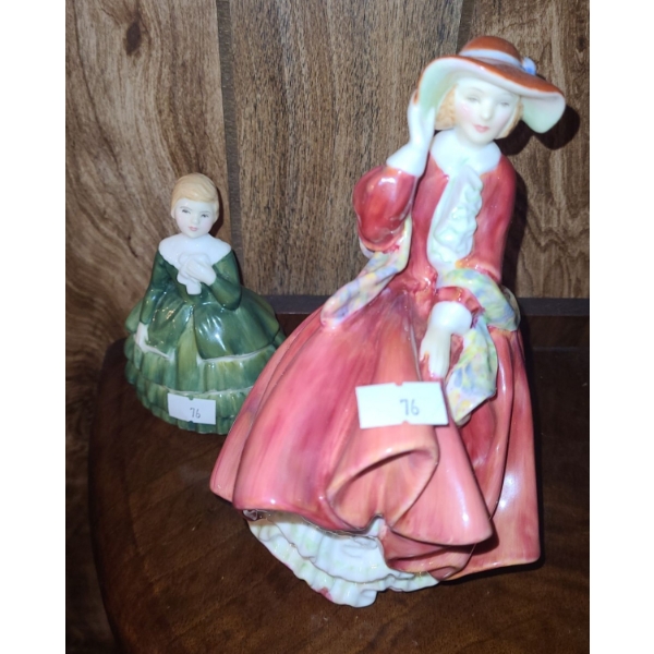Royal Doulton Figurines: Top o' the Hill and Belle 