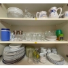 Image 1 : Double Cupboard Contents - Glassware Dishes Serving Vessels & More (2)