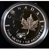 Image 1 : 2013 $5 Silver Maple Leaf 25th Anniversary - 99.9% Fine Silver Coin with Gold Plating 